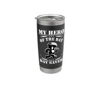My Hero of the Day - Café: diseño divertido de café Vaso térmico de acero inoxidable de doble pared