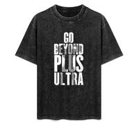 My Heroes Academia Anime All Might Plus Ultra Unisex Printed T-Shirt Mens Black tee Shirt M