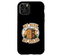My Hive My Rules Funny Beekeeper Bee Lover Honeycomb Carcasa para iPhone 11 Pro