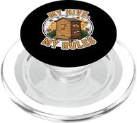My Hive My Rules Funny Beekeeper Bee Lover Honeycomb PopSockets PopGrip para MagSafe