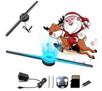 My Holo Screen Abanico con Holograma, árbol De Navidad Holográfico 3D Y Proyector De Abanico, para Publicidad, Exposición, Tienda, Bar