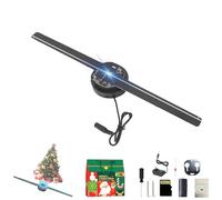 My Holo - Ventilador de holograma de pantalla, proyector de holograma 3D Myholoscreen, ventiladores LED HD de 16.5 pulgadas con 234 LED de alto brillo, WiFi y control remoto de aplicación, para tienda
