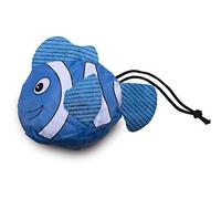 My Home Bolsa reutilizable plegable con diseño de pez, color azul