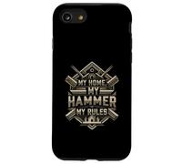 My Home My Hammer My Rules Carpenter Builder Design Carcasa para iPhone SE (2020) / 7/8