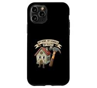 My Home My Hammer My Rules Funny Homeowner Handyman Design Carcasa para iPhone 11 Pro