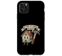 My Home My Hammer My Rules Funny Homeowner Handyman Design Carcasa para iPhone 11 Pro MAX