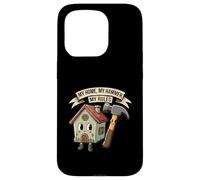My Home My Hammer My Rules Funny Homeowner Handyman Design Carcasa para iPhone 15 Pro