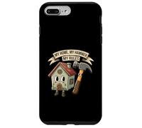 My Home My Hammer My Rules Funny Homeowner Handyman Design Carcasa para iPhone 7 Plus/8 Plus