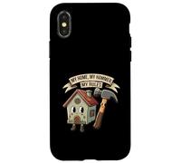 My Home My Hammer My Rules Funny Homeowner Handyman Design Carcasa para iPhone X/XS