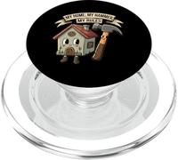 My Home My Hammer My Rules Funny Homeowner Handyman Design PopSockets PopGrip para MagSafe