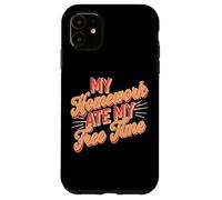 My Homework Ate My Free Time Luchas de los estudiantes - Carcasa para iPhone 11