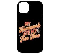 My Homework Ate My Free Time Luchas de los estudiantes - Carcasa para iPhone 14 Plus