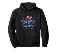 My Homework Ate My Free Time Luchas de los Estudiantes - Sudadera con Capucha