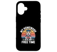My Homework Ate My Free Time Student Struggles ------ Carcasa para iPhone 16