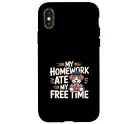 My Homework Ate My Free Time Student Struggles ------- Carcasa para iPhone X/XS