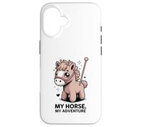 My Horse My Adventure, Lindo Jinete de Ponis para niños Carcasa para iPhone 16