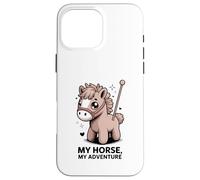 My Horse My Adventure, Lindo Jinete de Ponis para niños Carcasa para iPhone 16 Pro MAX