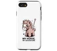 My Horse My Adventure, Lindo Jinete de Ponis para niños Carcasa para iPhone SE (2020) / 7/8