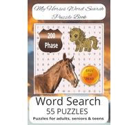 My Horses Word Search Puzzle Book: Enjoy large-print puzzles inspired by the beauty of horses, country life, and hardworking spirit. This 6x9 book ... moments, travel, or thoughtful gift-giving.