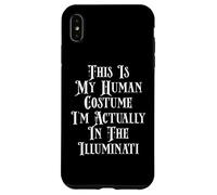 My Human Costume Illuminati Disfraz de conspiración Illuminati Carcasa para iPhone XS MAX