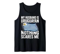 My Husband Is Uruguayan Nothing Scares Me Camiseta sin Mangas