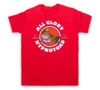 My Icon Art and Clothing All Glory to The Toad Funny Cartoon Future Sci Fi Hypno - Camiseta para hombre, rosso, L