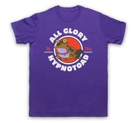My Icon Art and Clothing All Glory to The Toad Funny Cartoon Future Sci Fi Hypno - Camiseta para hombre, Morado (, XXL