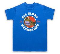 My Icon Art and Clothing All Glory to The Toad Funny Cartoon Future Sci Fi Hypno - Camiseta para hombre, azul real, S