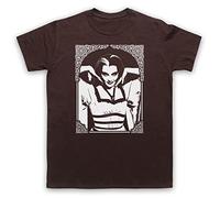 My Icon Art and Clothing - Camiseta para hombre con diseño de Lily Munster, estilo gótico, retro, comedia, terror, marrón, L