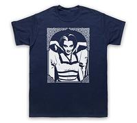 My Icon Art and Clothing - Camiseta para hombre con diseño de Lily Munster, estilo gótico, retro, comedia, terror, azul marino, L