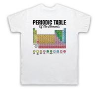 My Icon Art and Clothing - Camiseta para hombre, tabla periódica de elementos, ciencia, química, g lanco, S