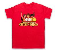 My Icon Art and Clothing Cities of Gold The Mysterious Retro Cartoon - Camiseta para hombre, rosso, 3XL
