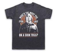 My Icon Art and Clothing Coin Toss No Country Anton Chigurh Western Film - Camiseta para hombre, Pizarra vintage., XL