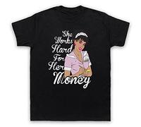 My Icon Art and Clothing Disco Summer She Works Hard for The Money - Camiseta para hombre, Negro, 5XL