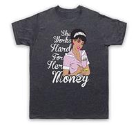 My Icon Art and Clothing Disco Summer She Works Hard for The Money - Camiseta para hombre, Pizarra vintage., S