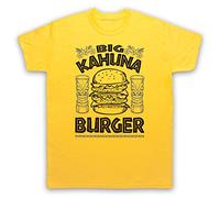 My Icon Art and Clothing Fiction Big Kahuna Burger Quentin Pulp Film - Camiseta para hombre, amarillo, S