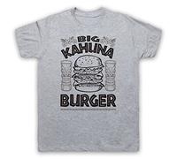 My Icon Art and Clothing Fiction Big Kahuna Burger Quentin Pulp Film - Camiseta para hombre, gris, L