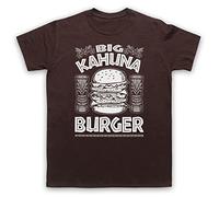 My Icon Art and Clothing Fiction Big Kahuna Burger Quentin Pulp Film - Camiseta para hombre, marrón, L