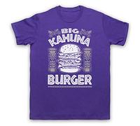 My Icon Art and Clothing Fiction Big Kahuna Burger Quentin Pulp Film - Camiseta para hombre, Morado (, L