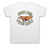 My Icon Art and Clothing Fox On The Run Retro Glam Rock Classic - Camiseta para hombre, blanco, 5XL