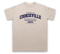 My Icon Art and Clothing Future Cartoon Cookieville Minimum Security Orphanarium - Camiseta para hombre, arena, L