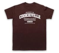 My Icon Art and Clothing Future Cartoon Cookieville Minimum Security Orphanarium - Camiseta para hombre, marrón, XXL