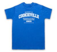 My Icon Art and Clothing Future Cartoon Cookieville Minimum Security Orphanarium - Camiseta para hombre, azul real, XL