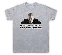 My Icon Art and Clothing Good Gangster Film Don't Talk On The Phone Mafia Fellas - Camiseta para hombre, gris, XXL