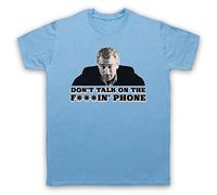 My Icon Art and Clothing Good Gangster Film Don't Talk On The Phone Mafia Fellas - Camiseta para hombre, azul celeste, M