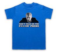 My Icon Art and Clothing Good Gangster Film Don't Talk On The Phone Mafia Fellas - Camiseta para hombre, azul real, XXL
