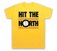 My Icon Art and Clothing Hit The North Manchester Post-Punk - Camiseta para hombre, amarillo, M