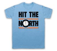 My Icon Art and Clothing Hit The North Manchester Post-Punk - Camiseta para hombre, azul celeste, XXL