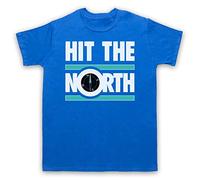 My Icon Art and Clothing Hit The North Manchester Post-Punk - Camiseta para hombre, azul real, S