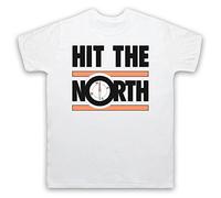 My Icon Art and Clothing Hit The North Manchester Post-Punk - Camiseta para hombre, blanco, L